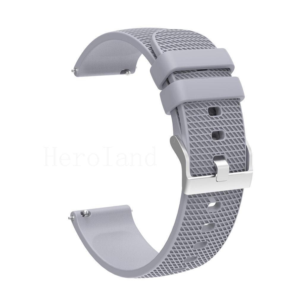 Premium Silicone Watchband WatchStrap Silicone Bracelet Quick Release Rubber Strap WristBand 18mm 20mm 22mm Width Replacement