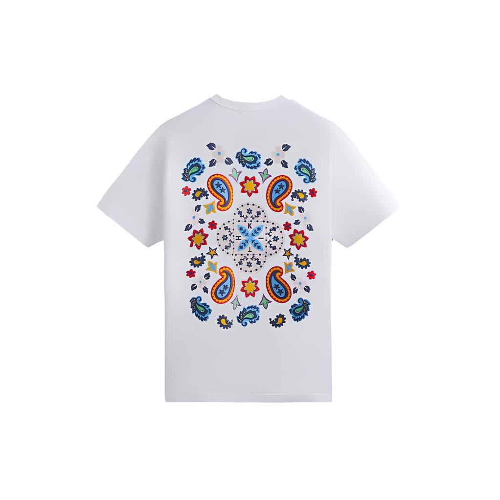 Kith Paisley Tee White Unisex Tops KHM031931-101