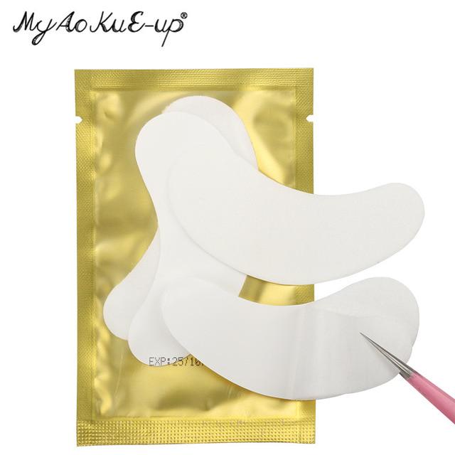 

50 пар бумажных патчей для наращивания ресниц, привитых наклеек для глаз, накладок для ресниц под накладки на глаза, наклеек на кончики 50PCS