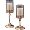 Nordic Luxury Glass Candle Holder: Romantic Retro Table Decoration for Candlelight Dinners