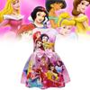 Snow White Children Dress With Cartoon Print And Pleated Aline Style For Spring Playtime