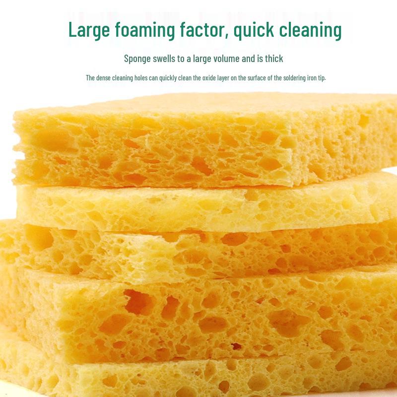 Soldering Iron Tip De-tinning High-Temperature Resistant Cleaning Sponge Pad