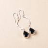 Black Onyx  Gemstone 925 Sterling Silver Women Jewelry Handmade Earrings 2.60" EE-43-13