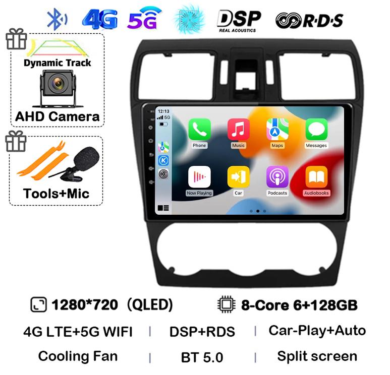 Android 14 Carplay For Subaru Forester 4 SJ XV 2012 2013 2014 2015 Car Radio Multimedia Player GPS Stereo 360 Camera Head Unit