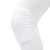 2PCS Knee Brace Unisex Lengthened Honeycomb Anti Collision Compression Knee Sleeve for Basketball White L  For