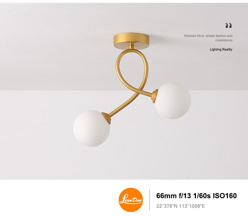 Modern Nordic Ceiling Light for Hallway, Balcony, or Entrance