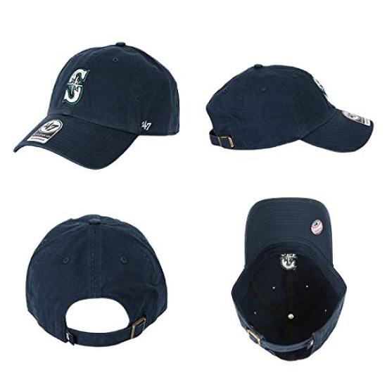 47 Brand Cap Clean Up Low Cap MLB Seattle Mariners Navy Free Size