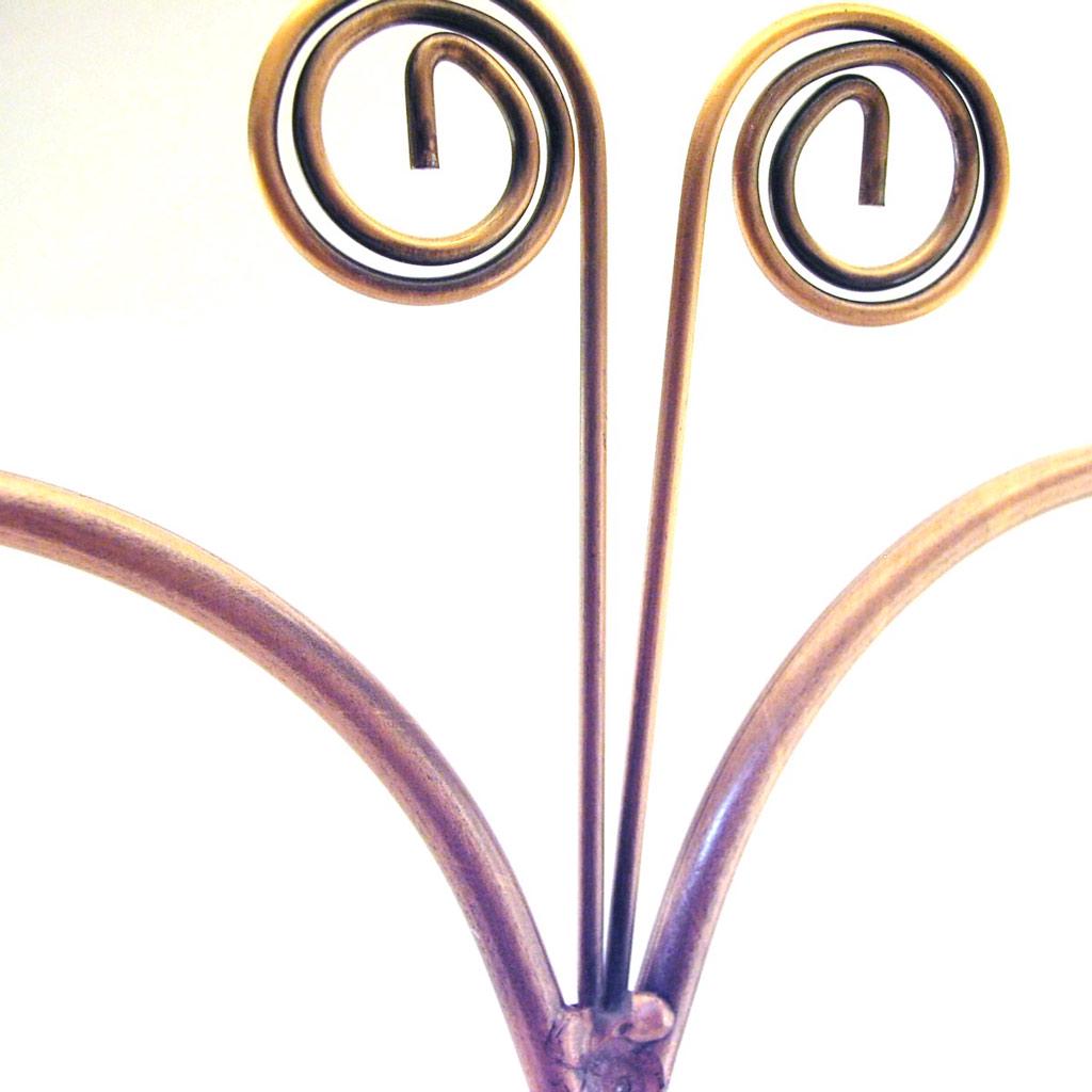 Les Trésors De Lily [C9949] – Ohrringhalter aus Kupfer „Schmiedeeisen“.