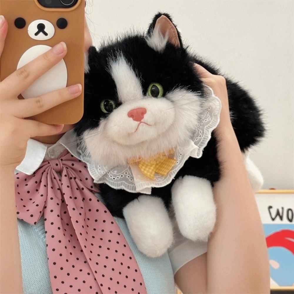Ragdoll Cat Simulation Cat Plush Toys Fluffy Plush Cat Doll Simulated Kitten Model Kids Gifts