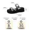 Stylish, simple and versatile thick-soled toe slippers for women to wear new summer skirts with cool slippers