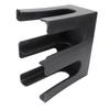 Cup and Lid Holder Plastic Straight 2 Compartments Black Paper Cup Holder Organizer for Disposable Cup Tea Shop