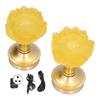 2 Set LED Buddhist Lamp 3 Color Adjustment Buddha Flower Light for Buddhism Faith SupplyUK Plug