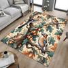 1PC Birds Acorns Non-Slip Floor Carpet Compatible for Office&Living Room&Bedroom&Dining Room - Flat- Soft & Pattern, Vibrant Colors-W254