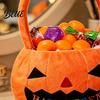 Sturdy Candy Storage Bag Halloween Pumpkin Treat Bag Portable Tote for Kids Large Capacity Trick or Handbag with Soft Handle Party Favor Gift Kids