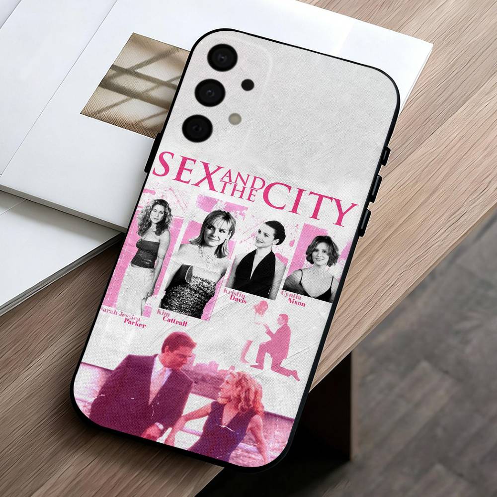 S-Sex and the City  phone Case For Samsung Galaxy A73,A72,A71,A70,A53,A52,A51,Others Soft Black Shell