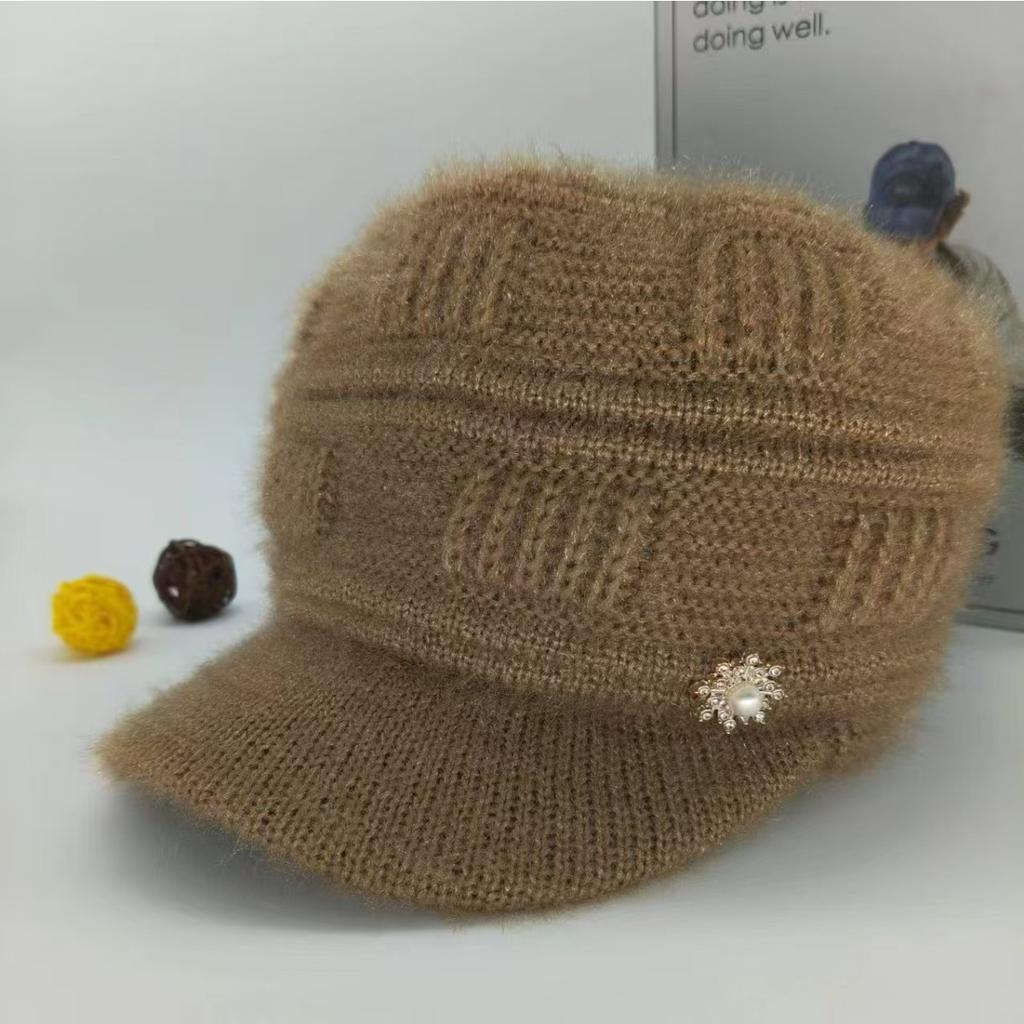 Warm Hat, Ear Protection Hat, Women's Hat, Woolen Hat, Cold Hat, Warm Knitted Hat