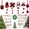 Hanging Christmas Tree Pendent Family Photo Frame Christmas Tree Decorations New Year Xmas Window Display Ornament Supplies