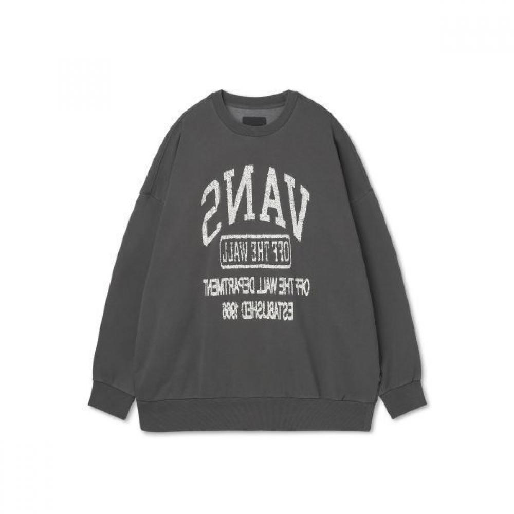 

Vans Vans Vans Sole Reverse Logo Crew Neck Asphalt Vn000ne01o71 L
