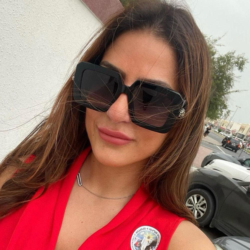 Oversized Square Sunglasses Women For Female Luxury Brand Designer Vintage Sun Glasses Popular Punk Elegant Sexy Ladies Shades