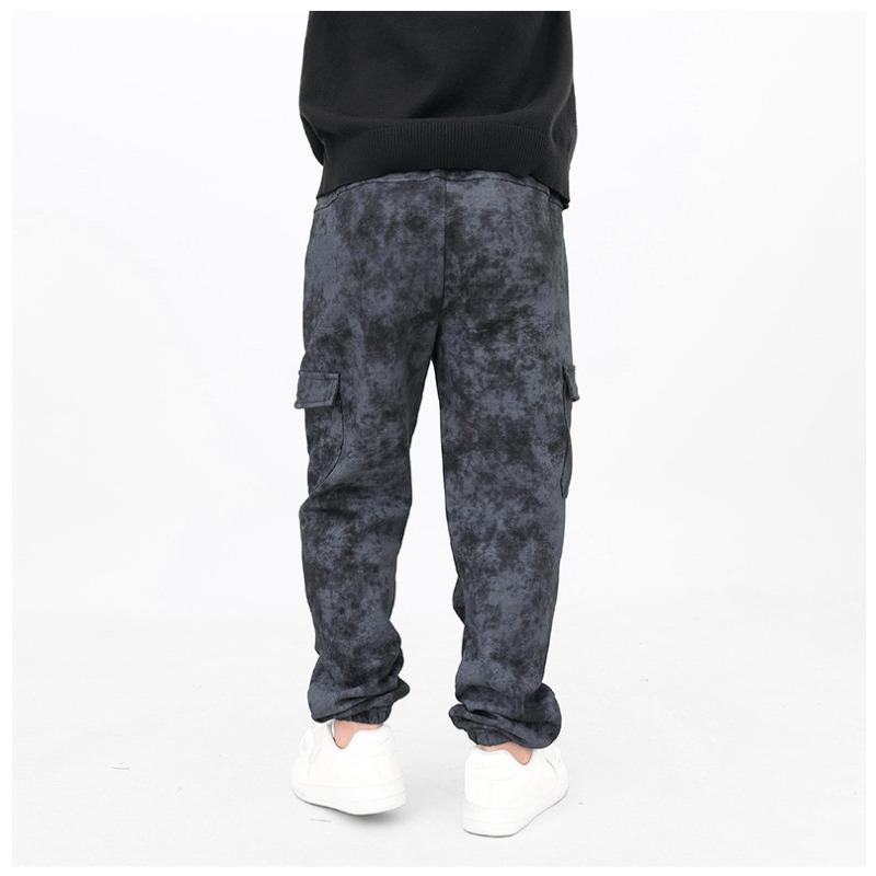 Korean Style Boys Casual Cargo Pants For Big Kids Autumn