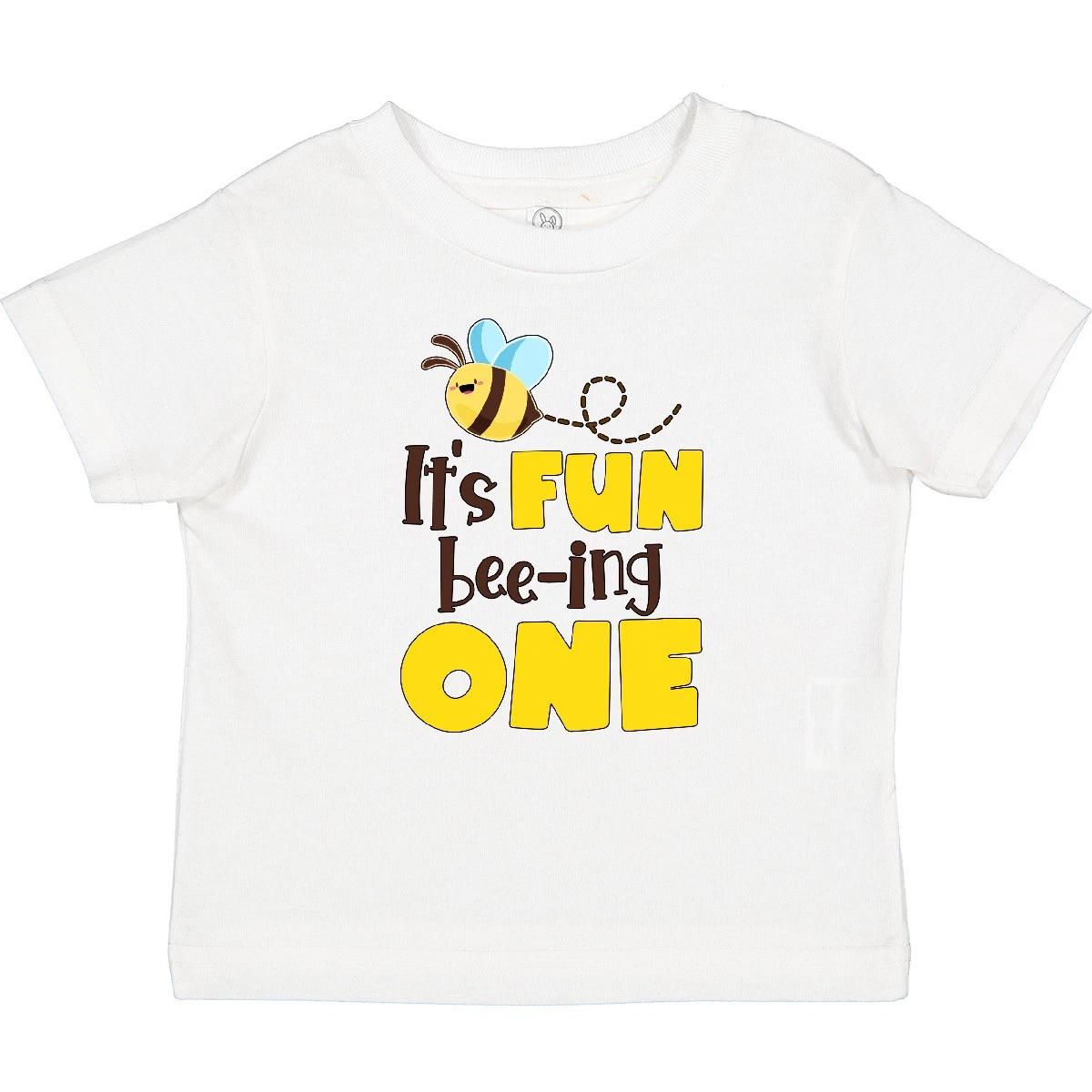 Inktastic It s Fun Bee-ing One- Cute Bee First Birthday Baby T-Shirt Birthdays 1 140