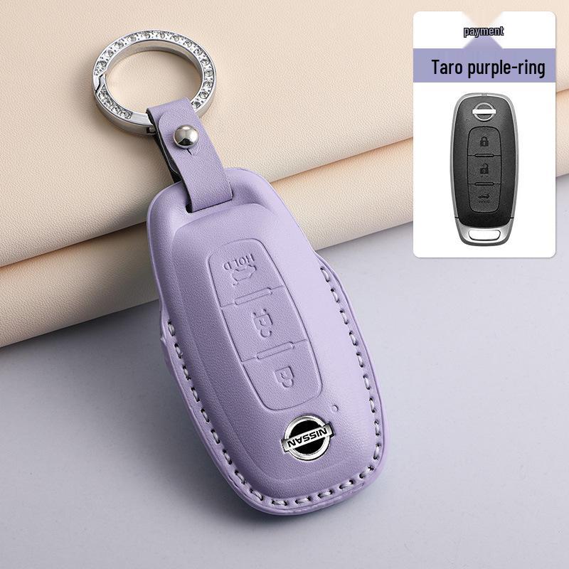PU Key Case for 2023 Nissan Altima, 14th Gen Sylphy, Qashqai, X-Trail, Kicks, Murano, Tiida – Available in 3 Colors.
