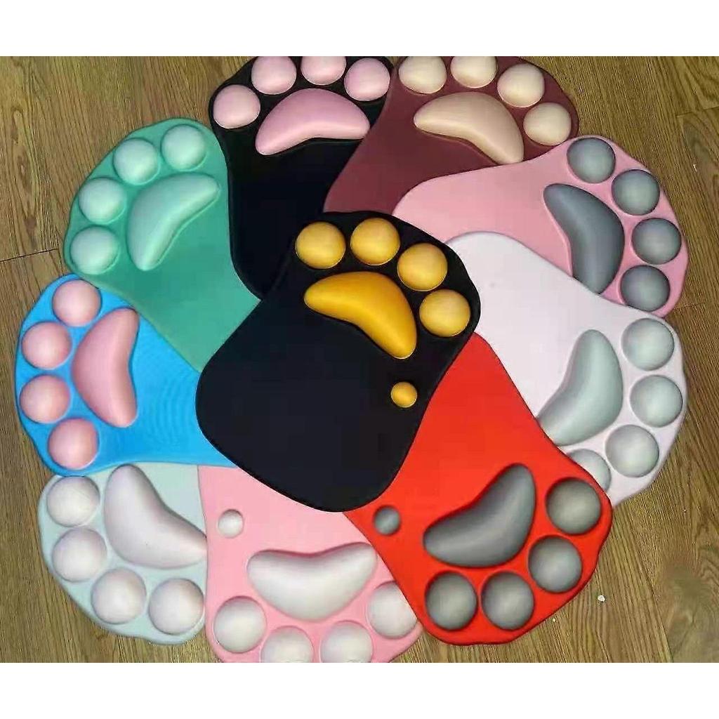 Cat Claw Wrist Mouse Pad Computer Accessories 1 Piece Silicone(Black)