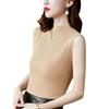 Semi-turtleneck Fashion Vest Women's Inner and Outer Wear Top Fashion with Suit Sleeveless Trend