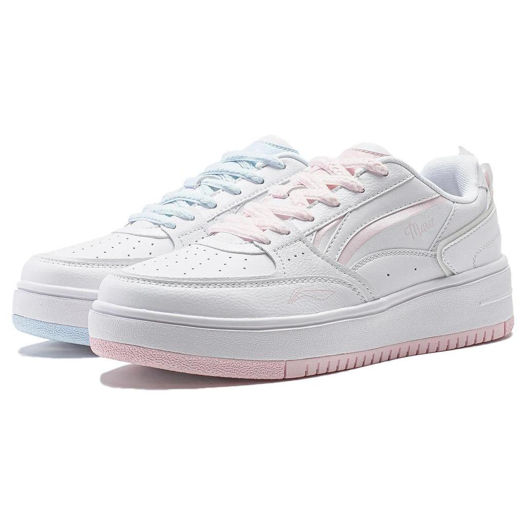 Li Ning x Disney Cheese Marie Cat, Fashion Versatile Shiro Shoes, Rebound Platform Height Increasing Comfortable AGCT382-7