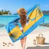 Erling Haaland Custom Beach Towel, Personalized Name Text Print, Football Logo Soft Quick‑Dry Towel Holiday Gift