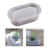 Oval Shape Silicone Mold Flower Planter Mold Flower  Resin Mould  Craft Art Home Decoration Bead Storage Box Mold