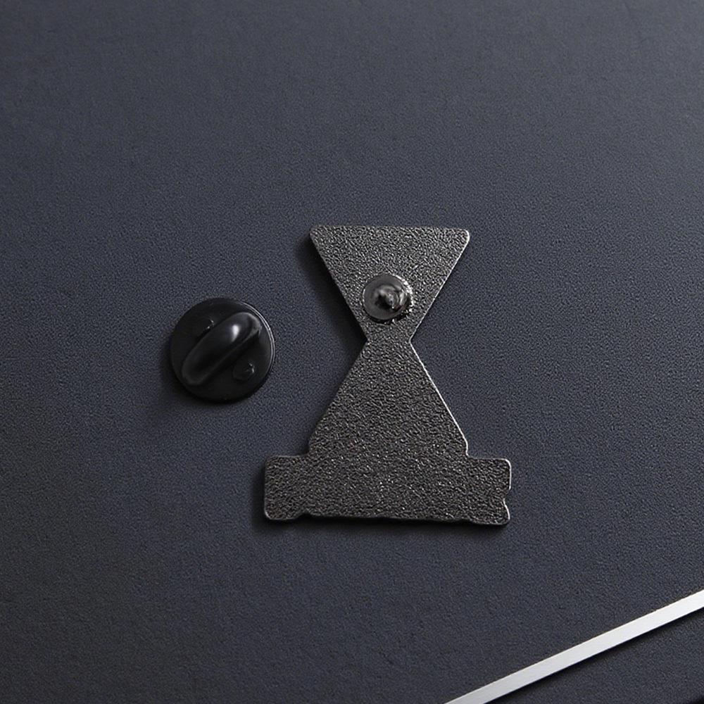 Eternal Hourglass Enamel Pin: Miss Minute Badge - Unique Holiday Jewelry for Men & Women