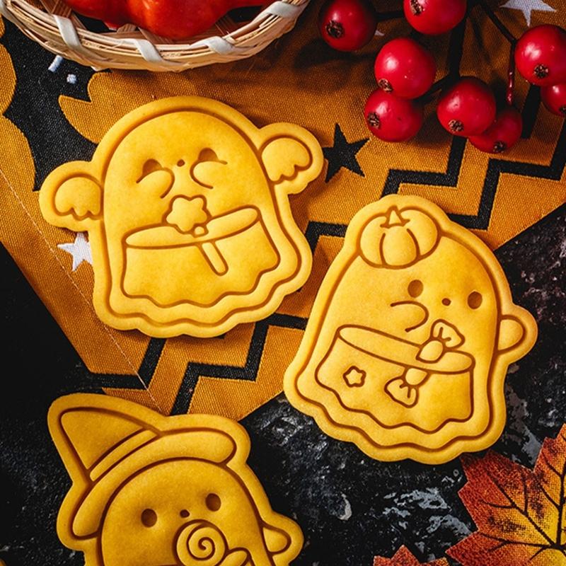 5 Set Biscuit Molds Baking Accessories Halloween Cookie Moulds Biscuit Molding Baking Supplies Suitable for Baking