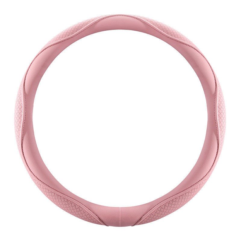 New Car Steering Wheel Cover, Universal for All Seasons, Morandi Color Series, Comfortable and Soft Nappa Leather Steering Wheel Cover
