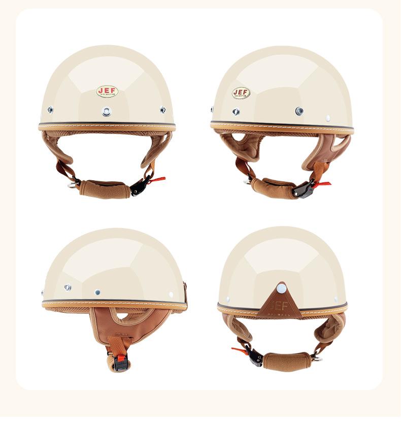 JEF Taiwan Retro Lightweight Helmet: 3C Certified for Summer, Unisex.