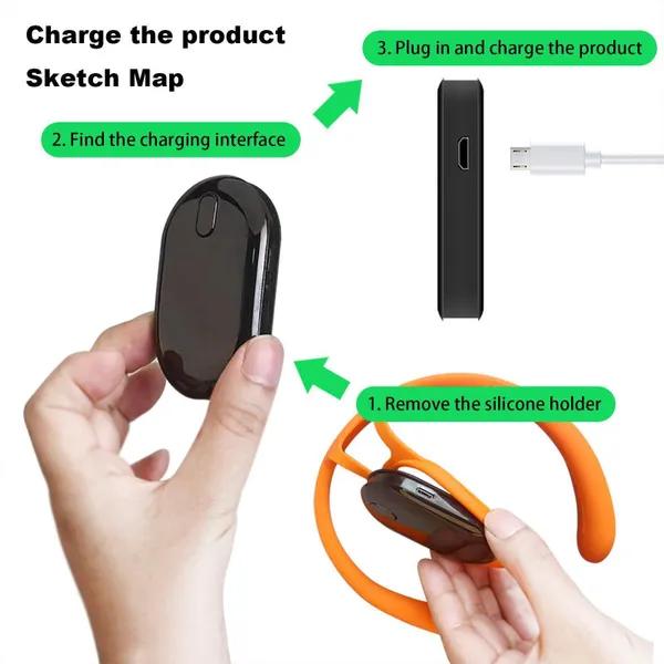 Φορητή Υπερηχητική Συσκευή Καταπραϋντικής Λεμφικής Αποσυμφόρησης και Διαμόρφωσης Σώματος για τον Λαιμό, Φορητή Μασάζ για Άνδρες και Γυναίκες, Έξυπνος Αισθητήρας, Διορθωτής Στάσης Σώματος για Καθιστή Θέση