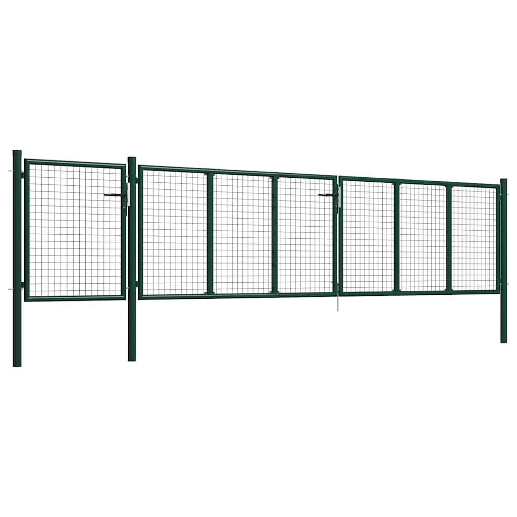 Steel Garden Gate 500 X 75 Cm Green