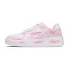 Li Ning Floating Boat Height Increasing Abrasion Resistant Lightweight Low Top Skateboard Shoes Women's Pink White AGCS420-6(Team1442-sweet)