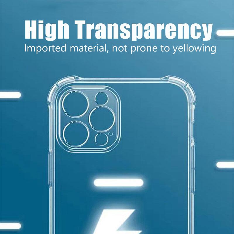 Ultra-thin Clear Phone Case For iPhone 17 16 15 11 12 13 14 Pro Max 13 Mini 16 Plus 16E 17 Air Silicone Soft Transparent Cover
