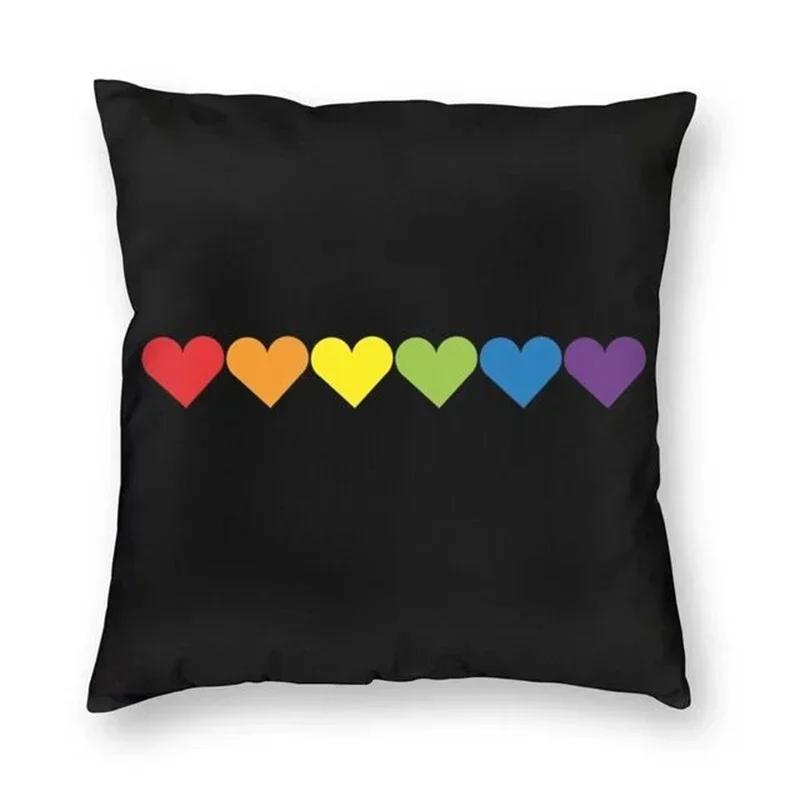 Rainbow Bear Paw LGBT Print Pillow Cover Gay Pride Rainbow Flag Cushion Cover  for Living Room Home Decor