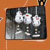 Ghostly Resin Aeolian Bell Ornament Halloween Bell Hanging Decorations For Door Entryway Window Wall Holiday Decoration