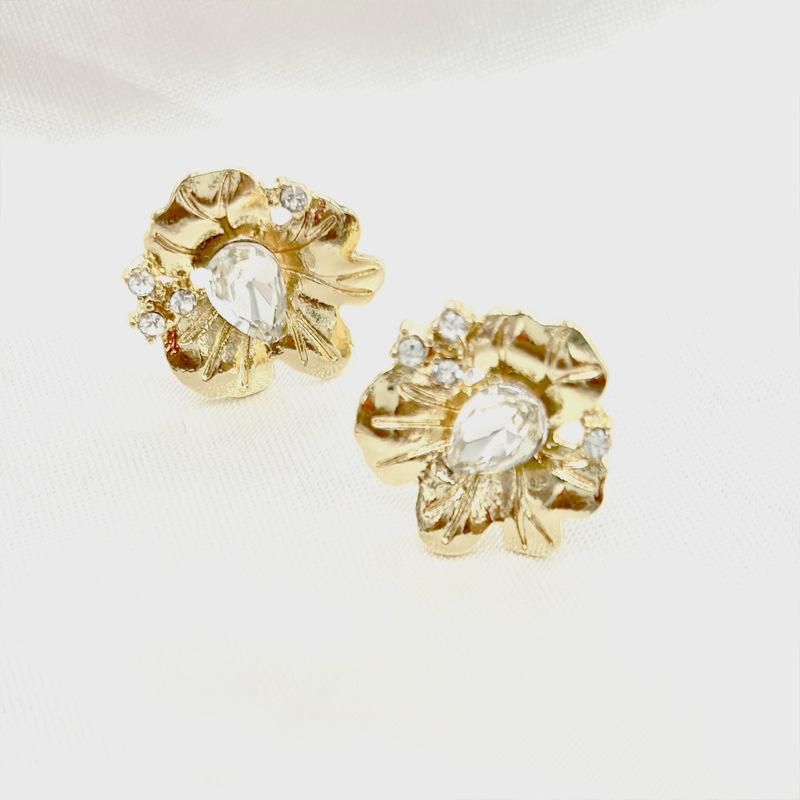 Ny koreansk version av solrosörhängen mode temperament blomma örhängen design öron smycken