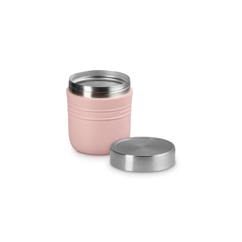 Le Creuset Stainless Steel Vacuum Insulated Soup Jar/Lunch Jar, 500ml, Shell Pink, Easy to Clean, On the Go, Portable