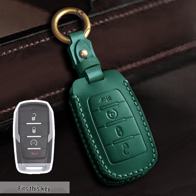 

Dodge GMC Pickup Leather Key Cover – Handmade Protection for Car Keys