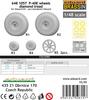 Eduard 1/48 Brassin P-40E Wheels with Diamond Treads (for Eduard) Plastic Model Parts EDU6481057 (Airplane)