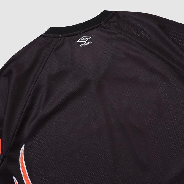 UMBRO Chant Mesh Flame Long Sleeve T-Shirt Black Ur321Crl72 (A Type)