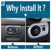 ABS Head Lights Switch Button Cover Trim For MG ZS 2018 -  Matte / Carbon Fiber Look Car Interior Accessories