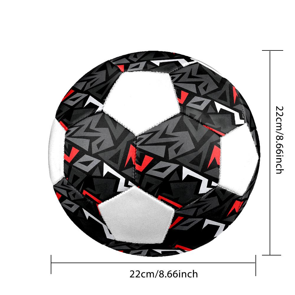 1pc Abstract Geometric Lightweight PVC Training Soccer Ball, Size 5, Suitable for Indoor and Outdoor TrainingGift y60375