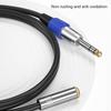 3.5mm Male To 6.35mm Female Adapter 1/8inch Female To TRS 1/4inch Male Adapter Cable for Amplifier Guitar Speakers