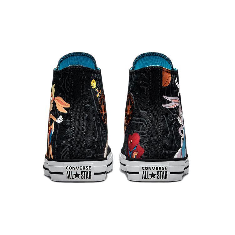 Converse Space Jam X Chuck Taylor All Star High Tune Squad  Unisex Sneakers Black Multi White 172485C